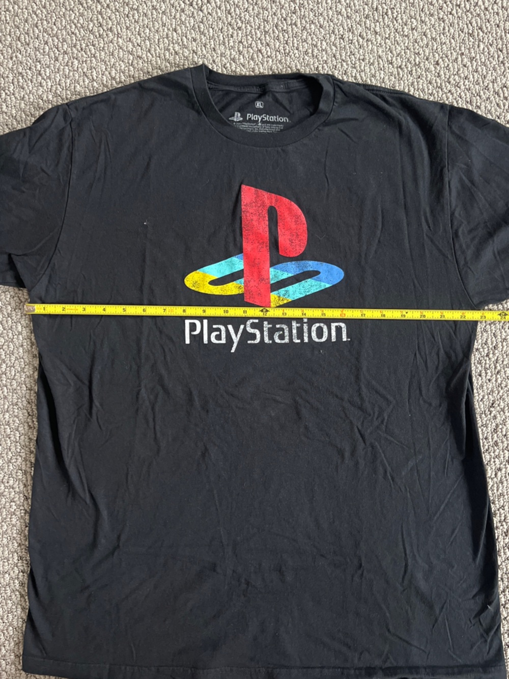Black Oversized Sony PlayStation T Shirt with logo size XL extra large - Picture 4 of 4
